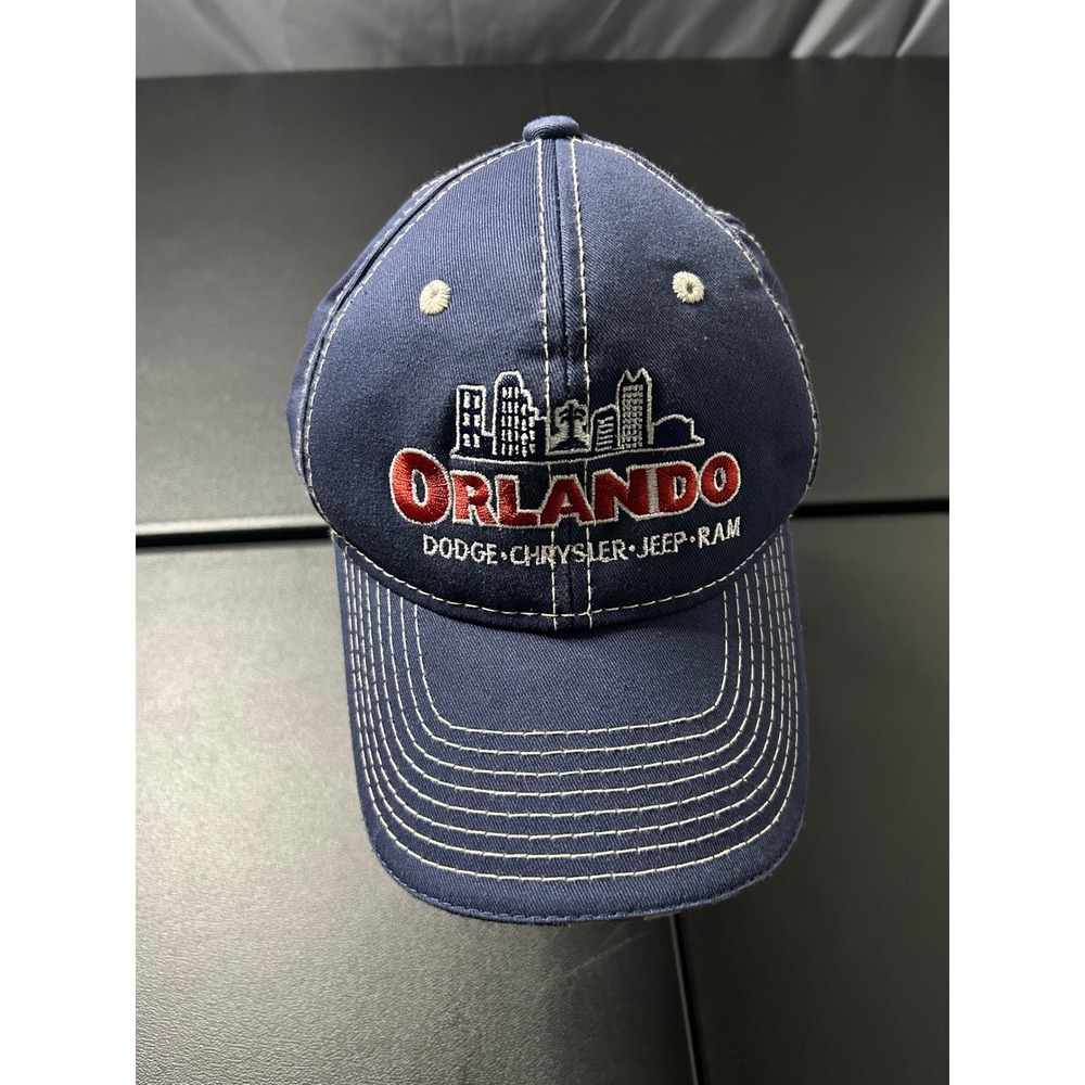 Outdoor Cap Blue Orlando Dodge Chrysler Jeep Ram Hat Mens OSFA